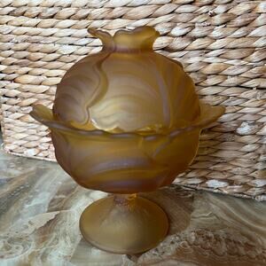 Frosted Amber Cabbage Covered Dish